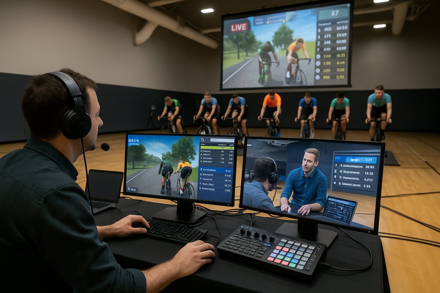 Live Broadcast Engineering and Real-Time Telemetry System for Competitive Indoor Cycling Events