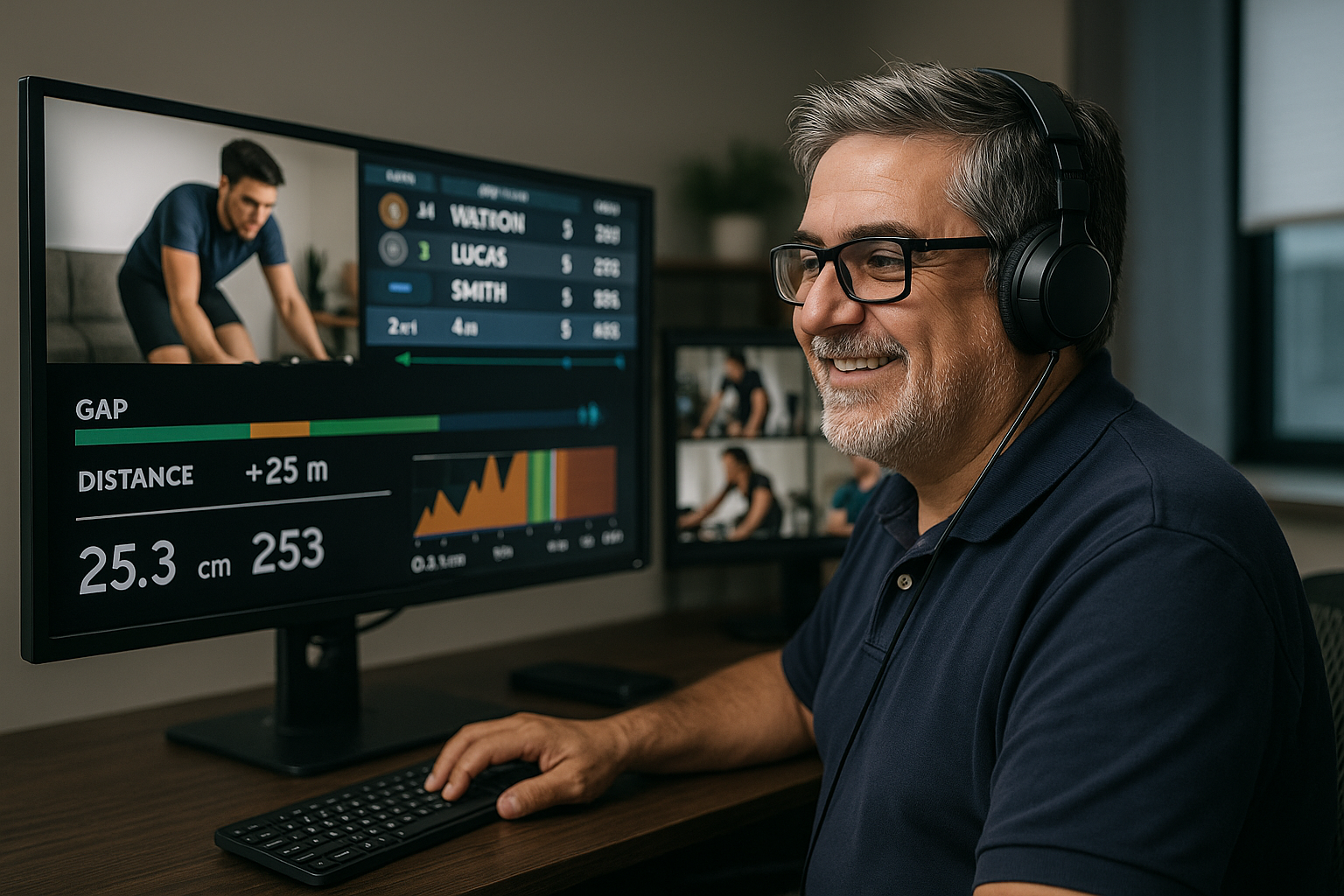 Engineering and Telemetry Platform for Remote Competitive Cycling League Broadcasts
